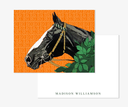 The Style of the Sporting Life™ Personalized Beacon Horse Correspondence Cards