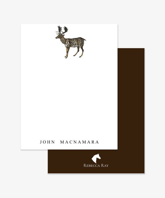 The Style of the Sporting Life™ Personalized Color Stag Correspondence Cards
