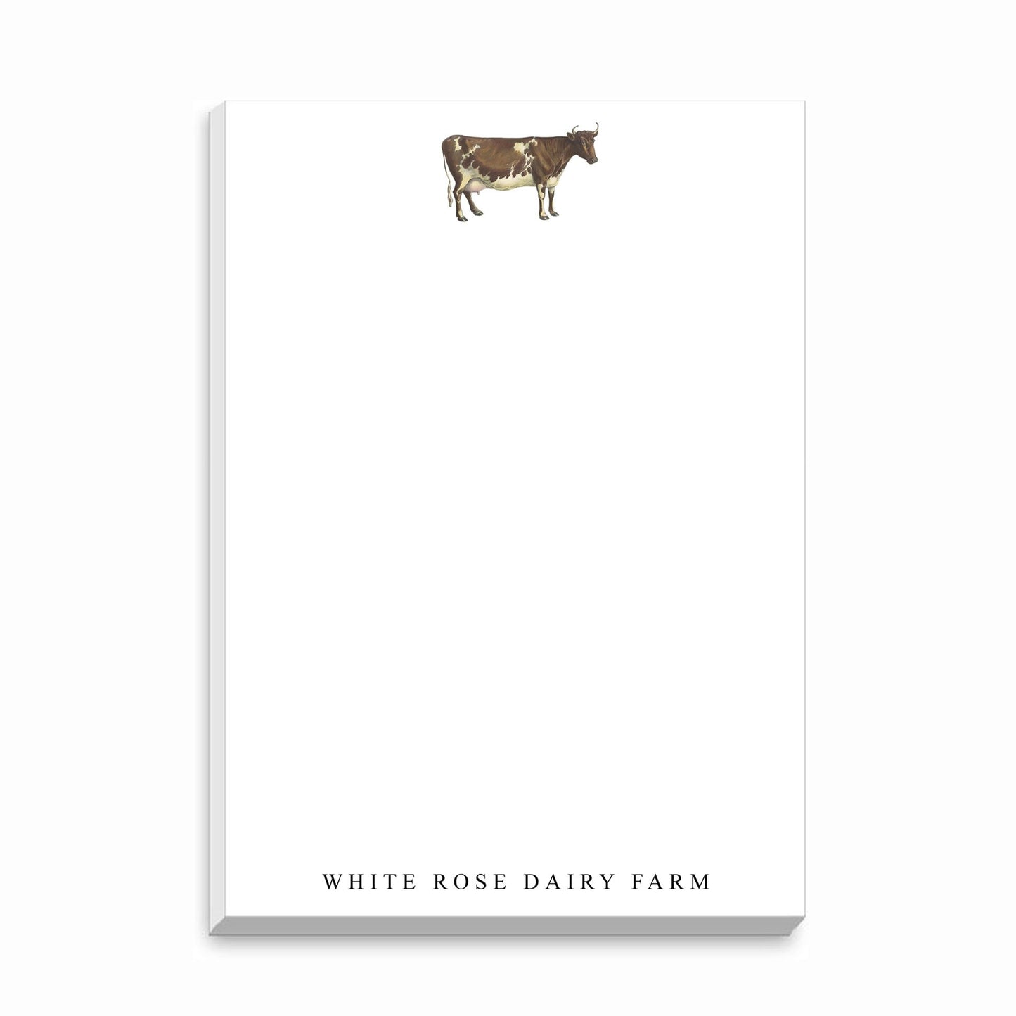 The Style of the Sporting Life™ Personalized Color Milk Cow Notepad