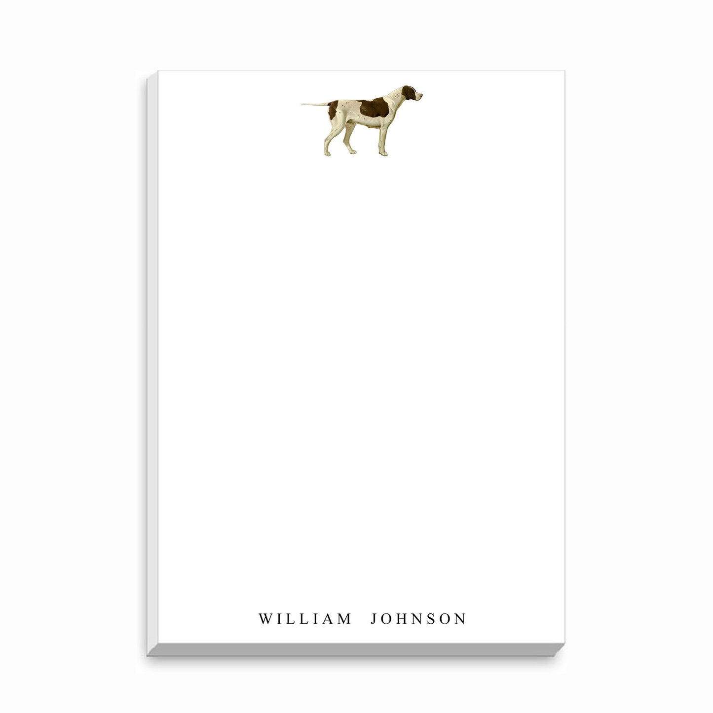 The Style of the Sporting Life™ Personalized Color Staffordshire Dog Notepad