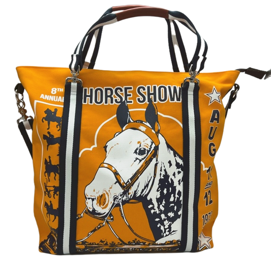 Mary Ann Horse Show Tote in Orange