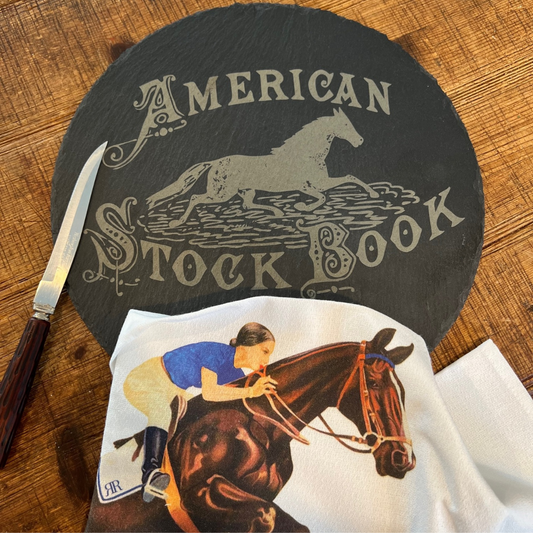 The Style of the Sporting Life™ Slate American Stock Book Serving Board