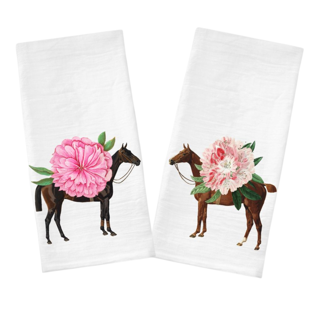 The Style of the Sporting Life™ Chelsea Horse Tea Towel Set of 2