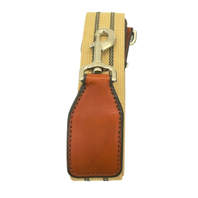 Webbing and Bridle Leather Shoulder Bag Strap- 2 color options