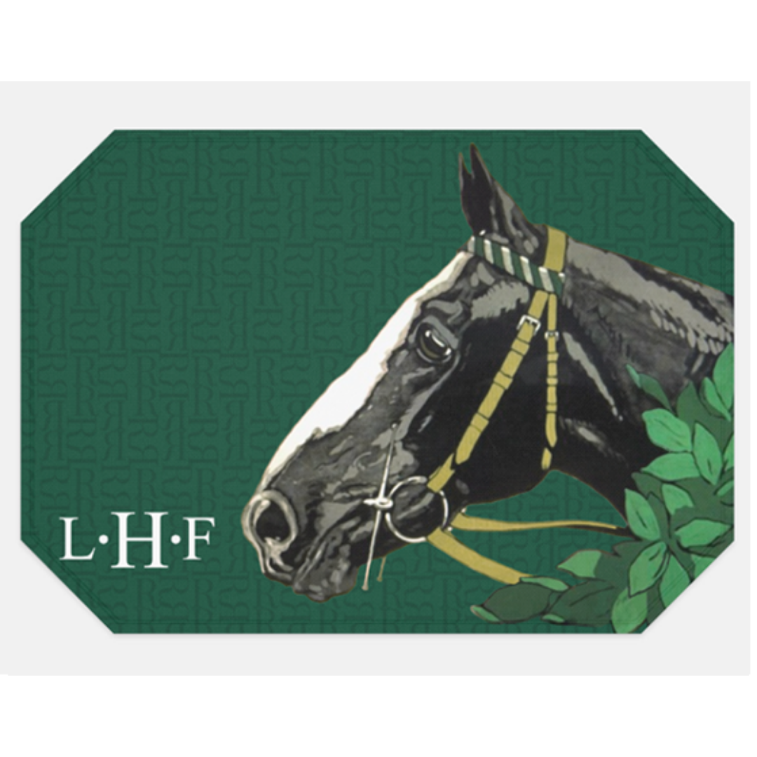 The Style of the Sporting Life™ Personalized Beacon Horse Placemat - Set of 4