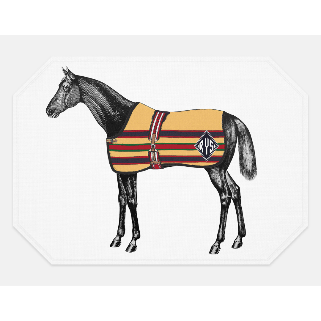The Style of the Sporting Life™ Personalized Lilly Horse Placemats