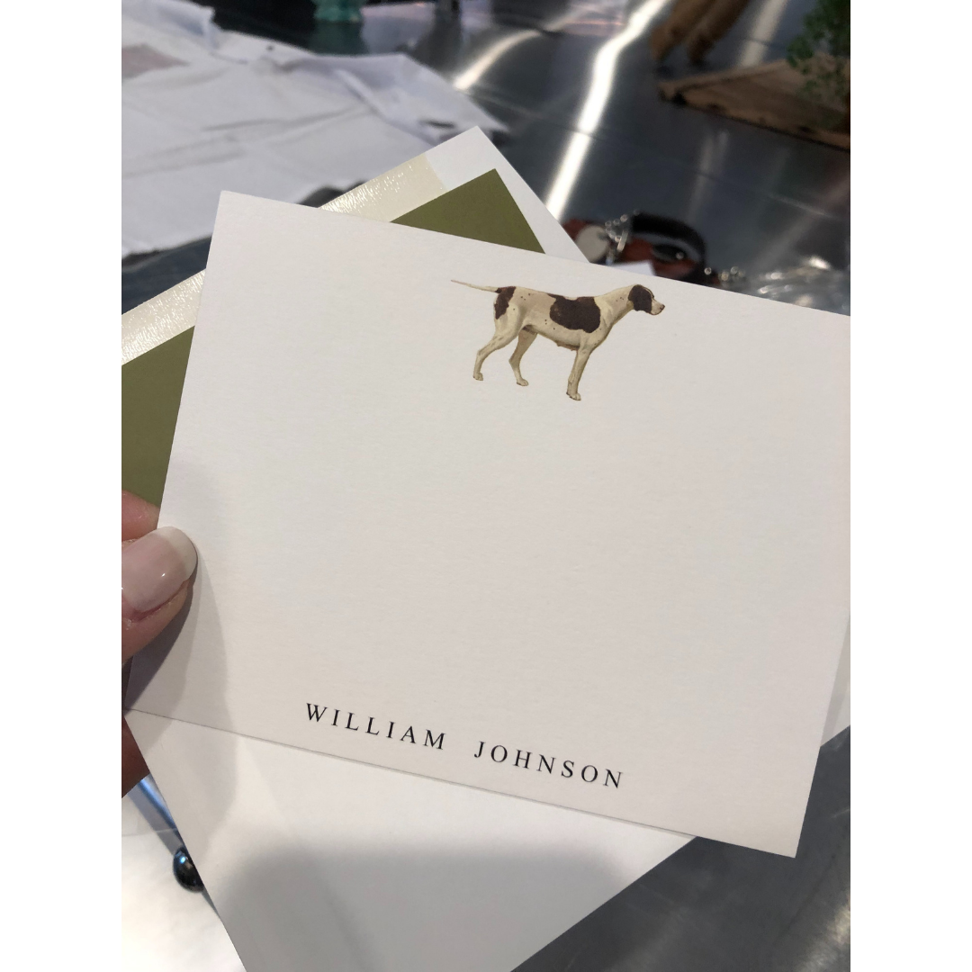 The Style of the Sporting Life™ Personalized Color Correspondence Cards- 10 options