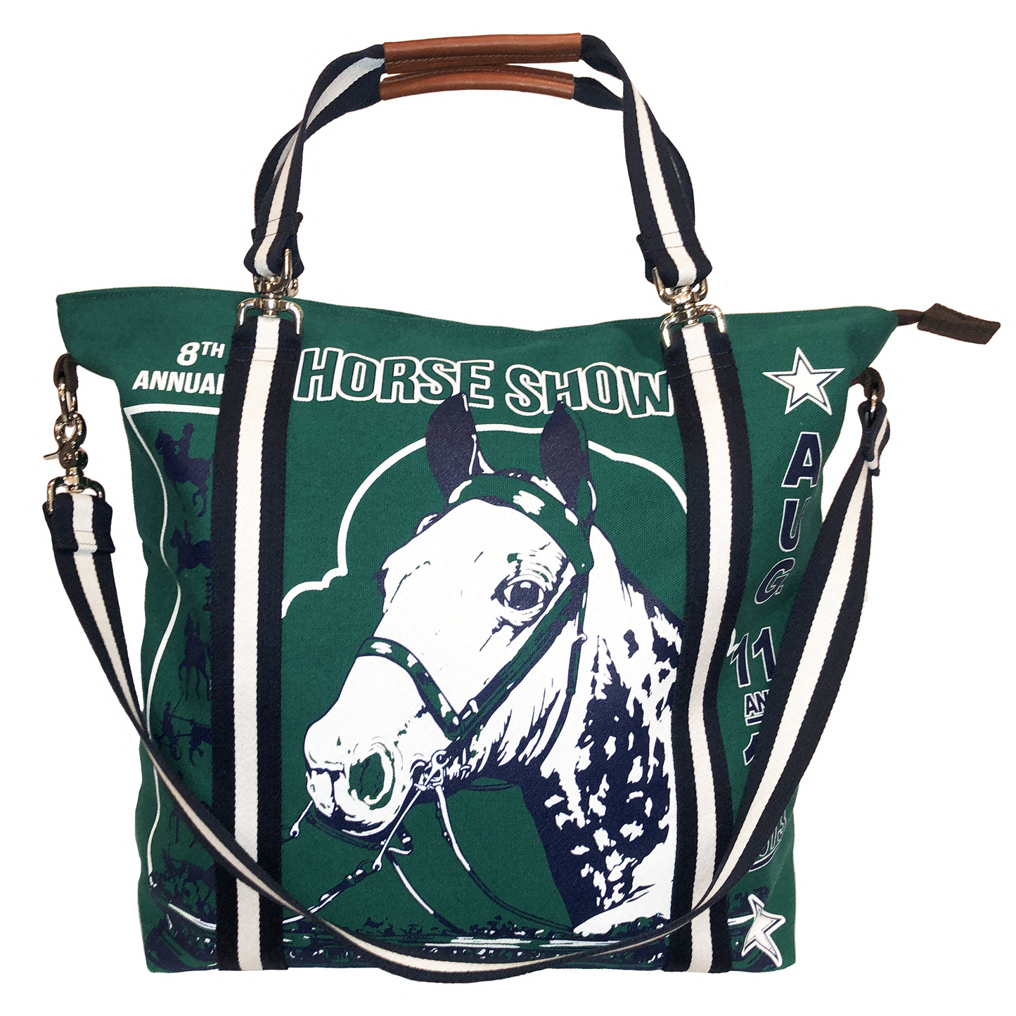 Mary Ann Horse Show Tote in Kelly Green